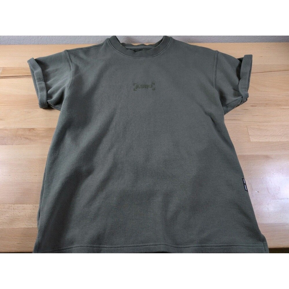 ASRV Mens Green DSG 0220 Athletic Short Sleeve Roll Cuff Gym Shirt Small